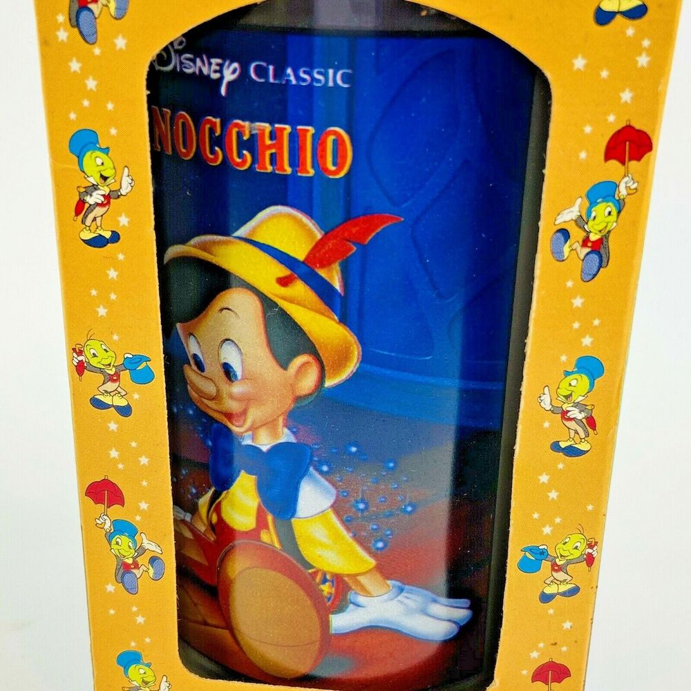 Walt Disney Classic Pinocchio Plastic Glass Collector Series Burger King 1994